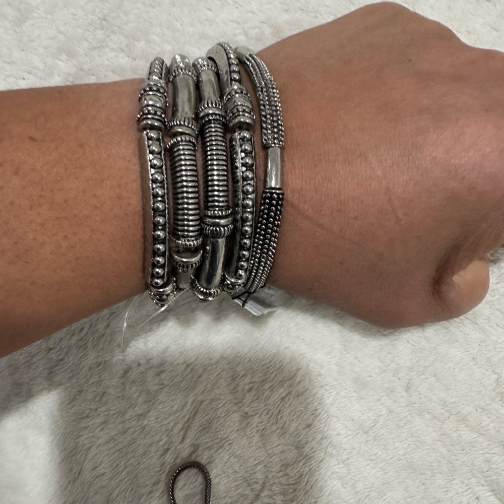 Chico's Silver Multi-Strand Bracelet